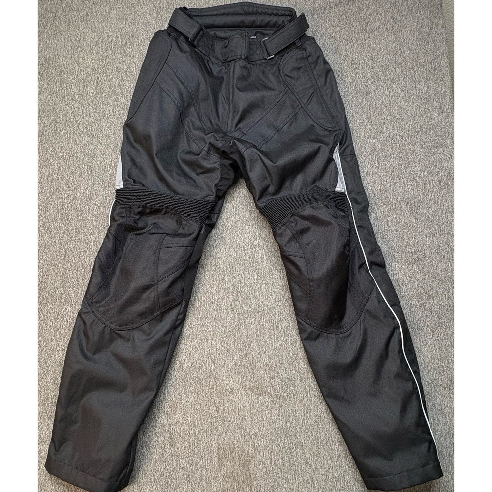 Tourmaster Venture Over Pants Men M 32-34 Hip / Knee Armor Motorcycle Riding Zip